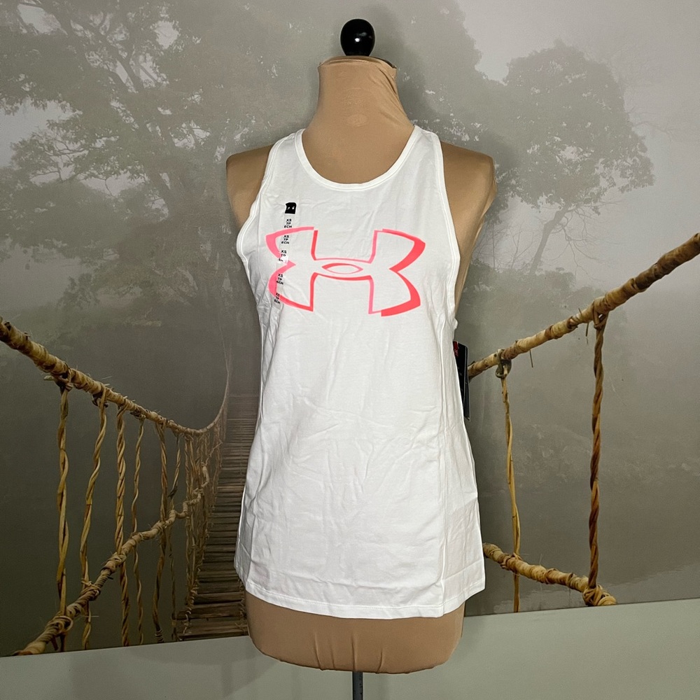 NWT Under Armour Women's White Logo Tank Top